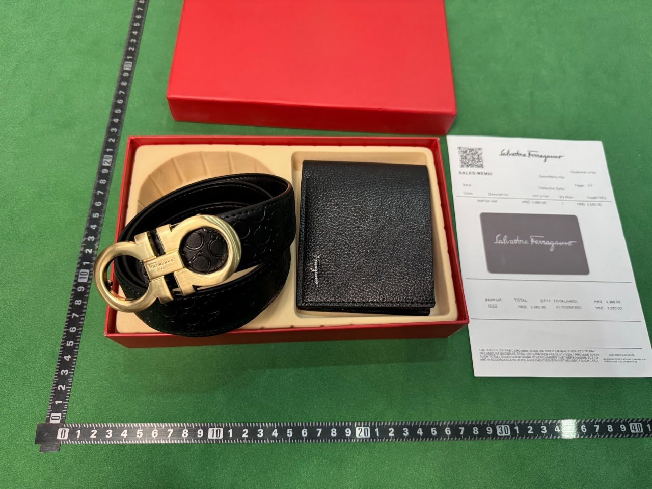 Gucci GG Supreme Belt & Wallet, Salvatore Ferragamo Gancini Belt, Burberry House Check Belt & Wallet