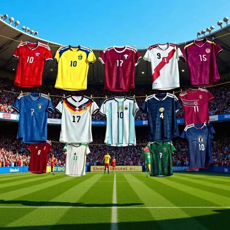 2026 FIFA World Cup Soccer Jerseys Collection - Argentina, Germany, Spain, England, Brazil