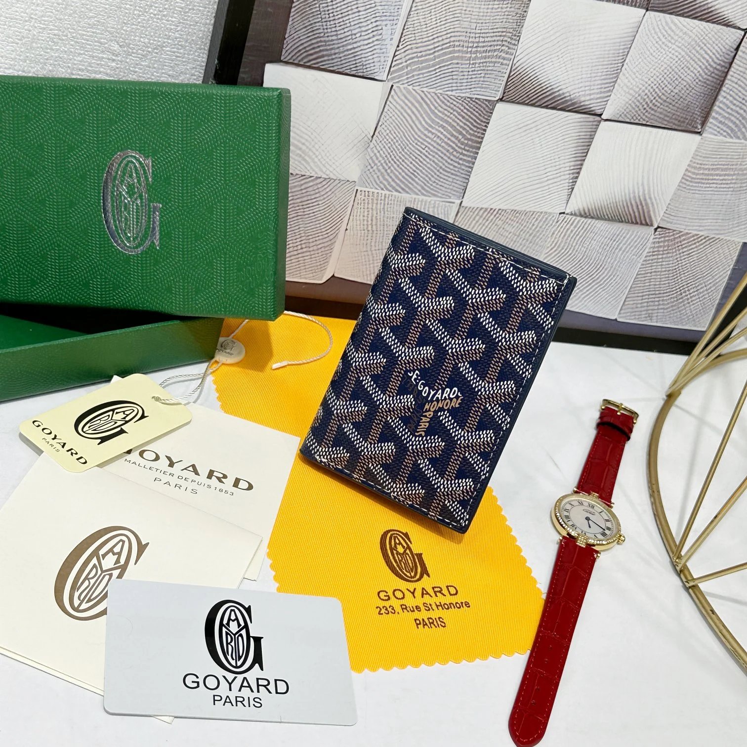 Goyard Monogram Wallet with Authentic Packaging