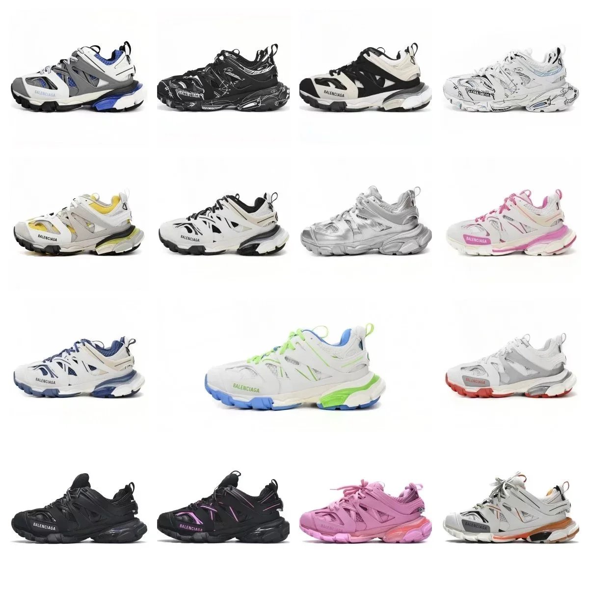 Balenciaga Track Trainer Sneakers Collection